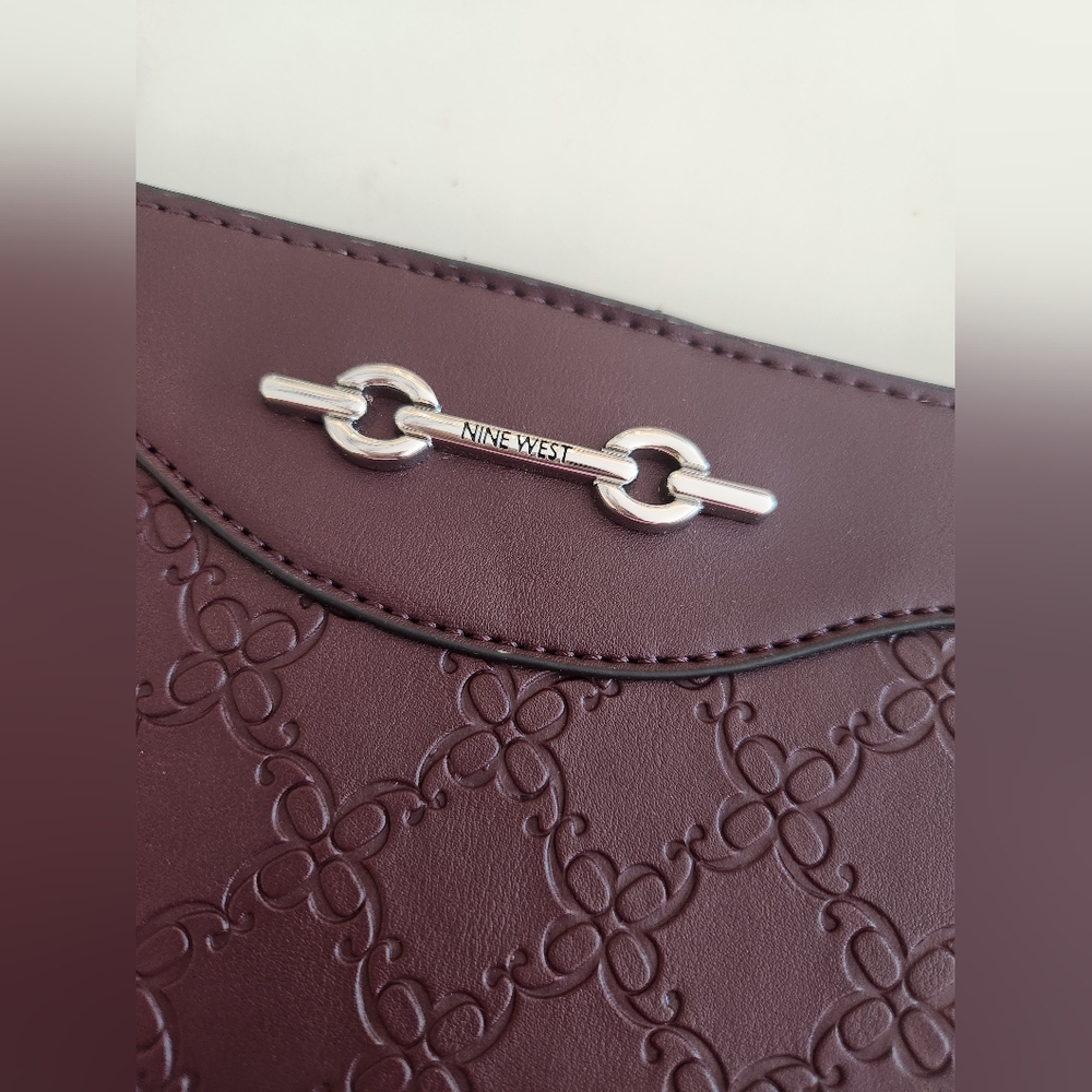 Nine West Ellena Mini Crossbody In Merlot Color. - Picture 2 of 7